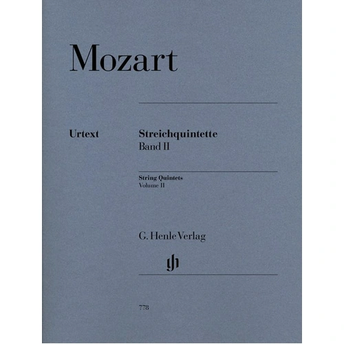 String Quintets Volume 2 by Mozart, G. Henle Verlag, 184 Pages, Urtext Edition