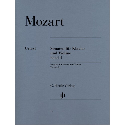 Violin Sonatas Book 2 Nos 7-12 K296 K376-K380 (Softcover Book)
