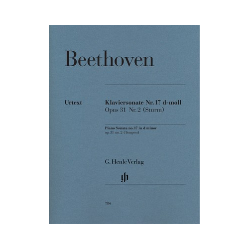 Beethoven - Piano Sonata No. 17 D Minor Op. 31 No. 2 [Tempest] - Piano Solo Henle HN784