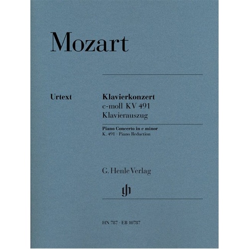 Piano Concerto in C Minor K. 491 for 2 Pianos 4 Hands by Mozart, Published by G. Henle Verlag, 67 Pages