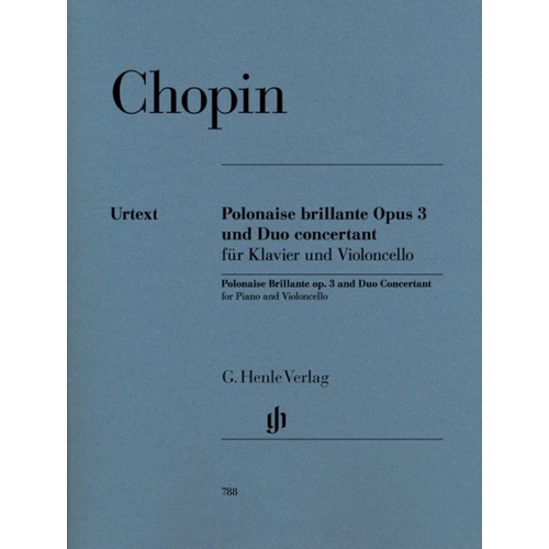 Introduction And Polonaise Op 3 Grand Duo Vc/Piano (Softcover Book)