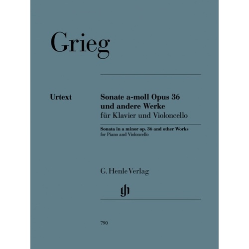 Sonata Op 36 A Min And Other Works Vlc Piano (Softcover Book)