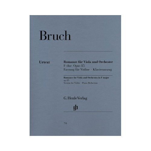 Romance for Viola F Major Op 85 - Violin and Piano Sheet Music
