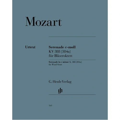 Serenade C Minor K. 388 Parts for Octet by Mozart, G. Henle Verlag, 85 Pages