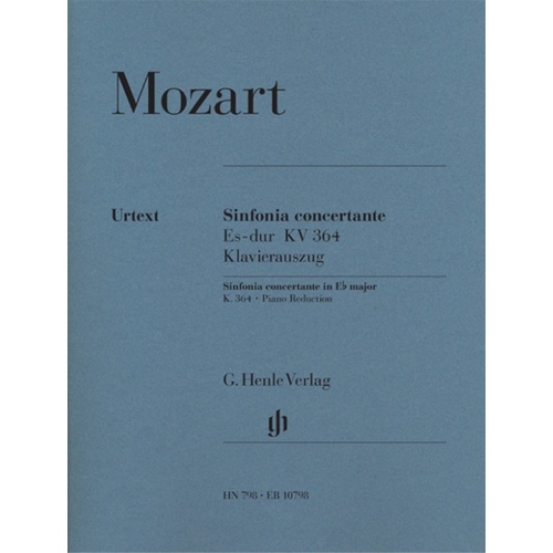 Sinfonia Concertante E Flat K 364 Violin/Viola/Piano (Set Of Parts) Book