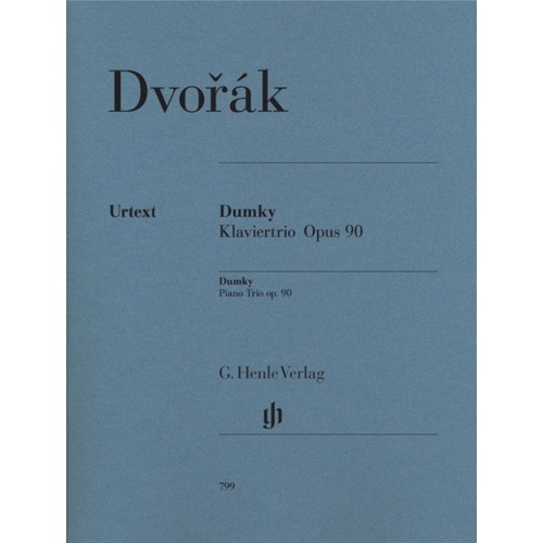Dvorak Dumky Trio Op. 90 E Minor for Violin, Cello, and Piano Urtext Edition