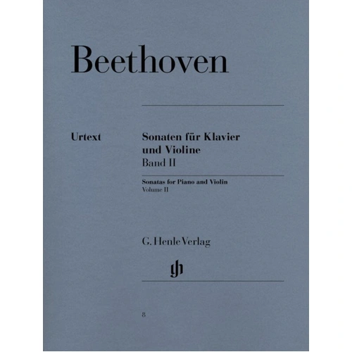 Beethoven: Sonatas for Piano and Violin Volume II, Urtext Edition, Edited by Sieghard Brandenburg, 347 Pages, G. Henle Verlag