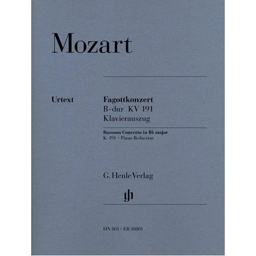 Mozart - Concerto for Bassoon and Piano K. 191 Urtext Edition