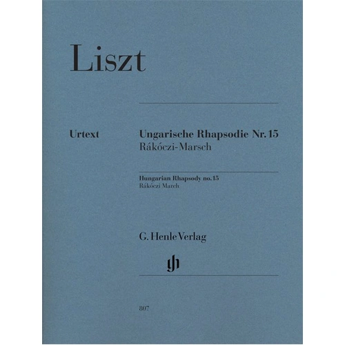 Hungarian Rhapsody No 15 for Piano Solo by Franz Liszt, Urtext Edition, G. Henle Verlag, 1 Page