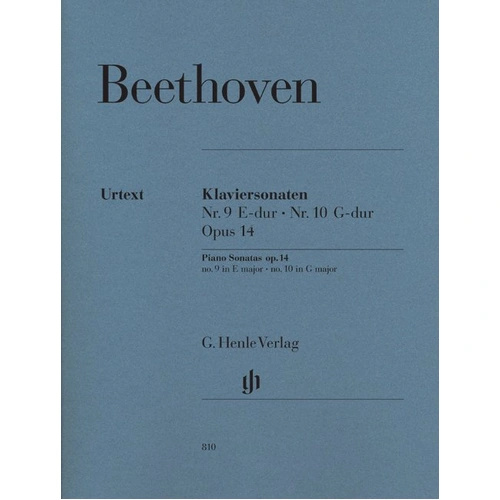 Beethoven - Piano Sonatas Op. 14 No. 1 in E & No. 2 in G, Edited by Murray Perahia, Piano Solo, G. Henle Verlag, 41 Pages