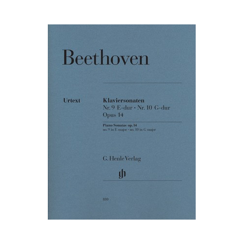 Beethoven: Sonata No 9 Op 14 No 1 & Sonata No 10 Op 14 No 2 - Piano Sheet Music