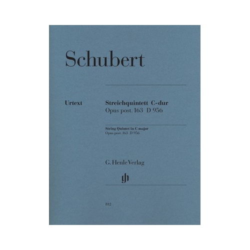 String Quintet in C, Op. post 163, D 956 - Urtext Edition for Chamber Music Ensemble