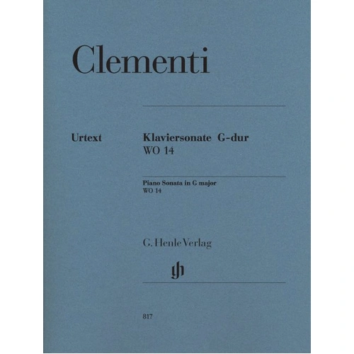 Sonata Wo 14 G by Muzio Clementi, Piano Solo, 11 Pages, Published by G. Henle Verlag