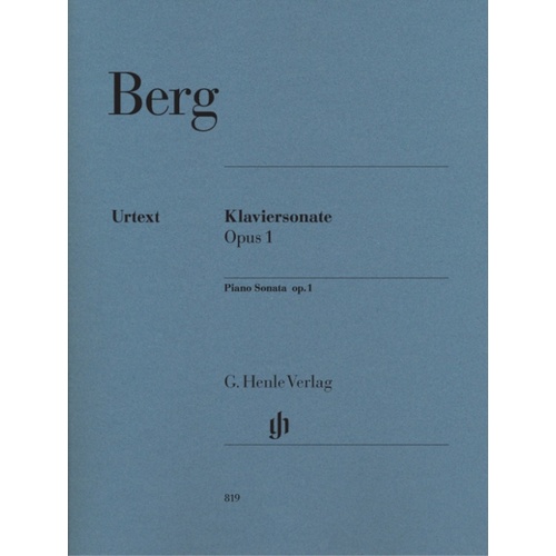 Sonata Op 1 Ed Scheideler Urtext (Softcover Book)