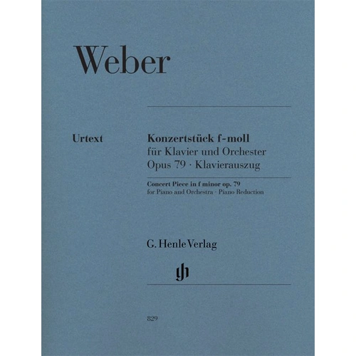 Concert Piece Op. 79 in F Minor for 2 Pianos 4 Hands by Carl Maria von Weber, G. Henle Verlag Edition