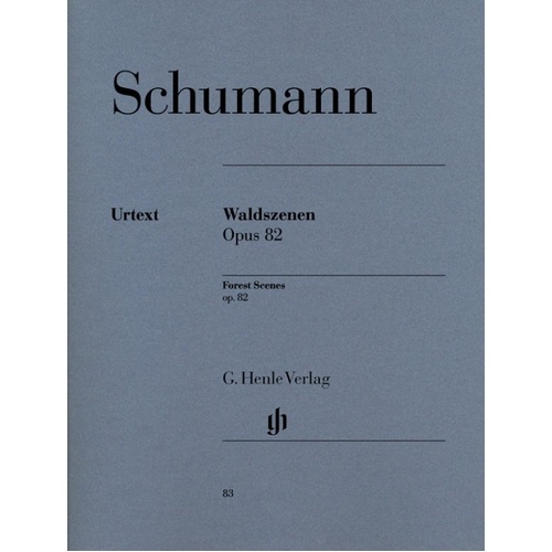Schumann - Forest Scenes Op. 82 Urtext Edition by Ernst Herttrich for Piano Solo, 40 Pages