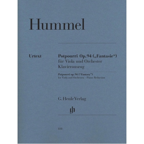 Potpourri Op 94 Vla/Piano (Softcover Book)
