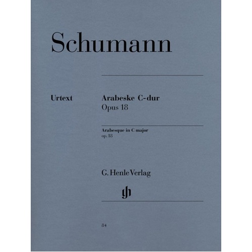 Schumann - Arabesque in C Major Op. 18 Urtext Edition for Piano Solo