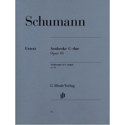 Schumann - Arabesque in C Major Op. 18 Urtext for Piano Solo, 16 Pages, G. Henle Verlag