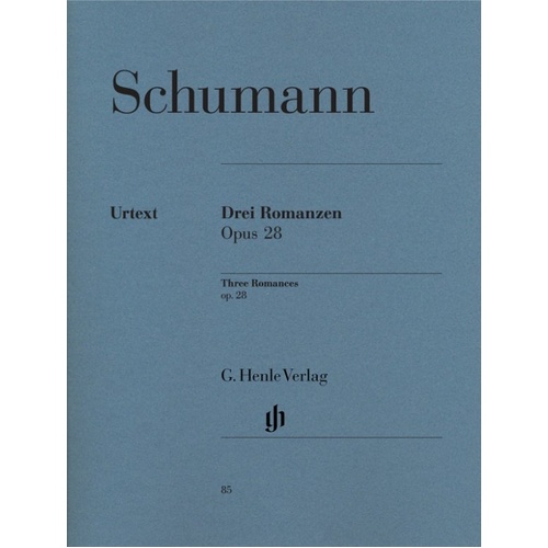 Schumann - 3 Romances Op. 28 Piano Urtext Edition
