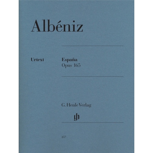 Albeniz - Espana Op 165 Urtext (Softcover Book)