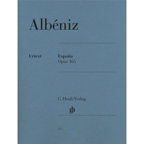 Albeniz - Espana Op. 165 Urtext for Piano Solo, 30 Pages, Published by G. Henle Verlag