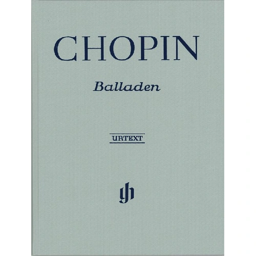 Chopin Ballades Urtext Bound Edition by Mullemann, G. Henle Verlag, Piano Solo, 92 Pages