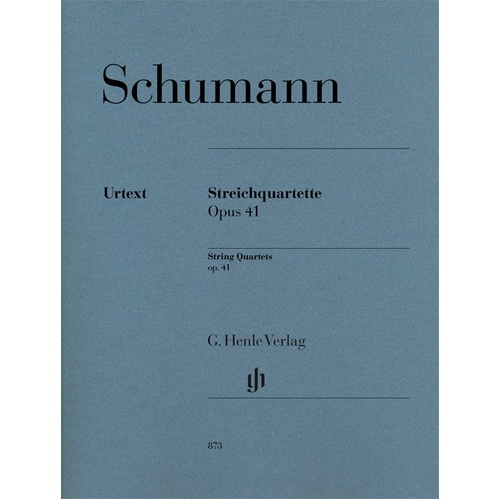Schumann String Quartets Op. 41 for Viola, Cello, and Violin by G. Henle Verlag