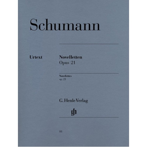 Novellettes Op. 21 by Robert Schumann for Piano Solo, 84 Pages, G. Henle Verlag