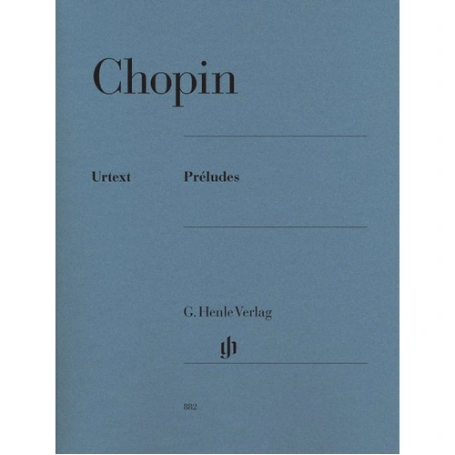 Chopin Preludes Urtext Edition by Mllemann, G. Henle Verlag, Piano Solo, 88 Pages
