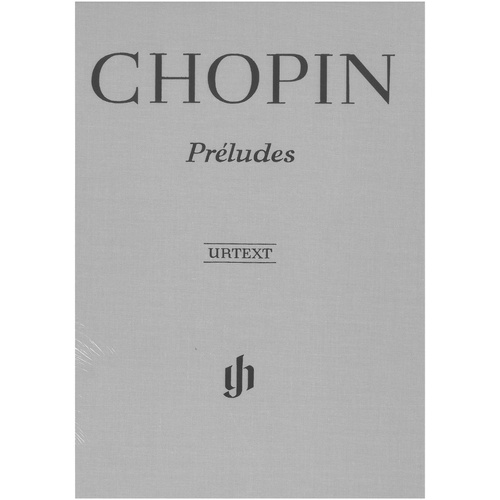 Chopin Preludes Urtext Bound Edition for Piano Solo, Edited by Norbert Mllemann, G. Henle Verlag, 85 Pages