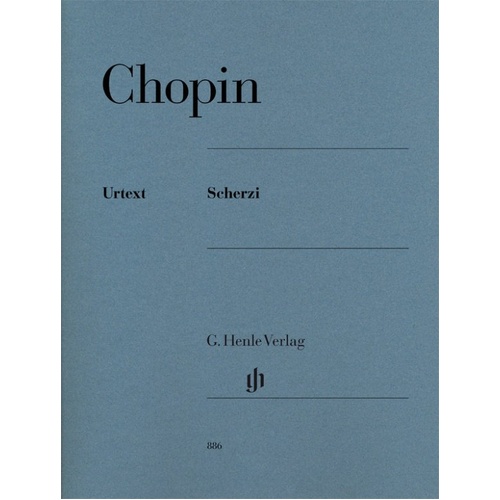 Chopin - Scherzos for Piano Urtext, G. Henle Verlag, 128 Pages, Piano Solo