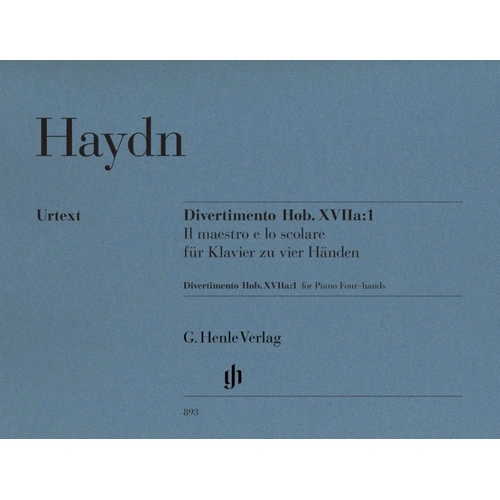 Divertimento Hob 17A No 1 for Piano Duet by Joseph Haydn, G. Henle Verlag, 24 Pages