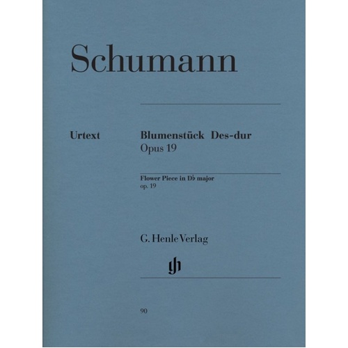 Blumenstuck Op 19 D Flat by Robert Schumann - Piano Solo, 14 Pages, G. Henle Verlag