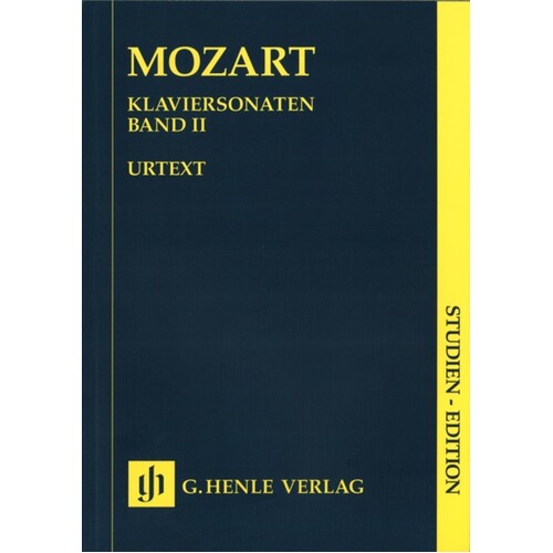 Mozart - Piano Sonatas Vol 2 Study Score Book