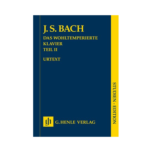 Well-Tempered Clavier Volume 2 Study Score