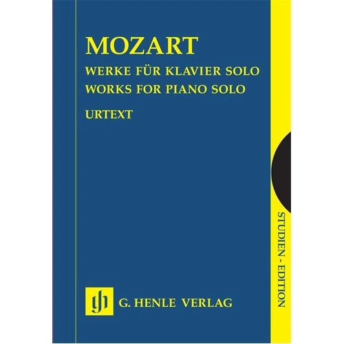 Works for Piano Solo Study Scores in Slipcase by Wolfgang Amadeus Mozart, G. Henle Verlag, 813 Pages