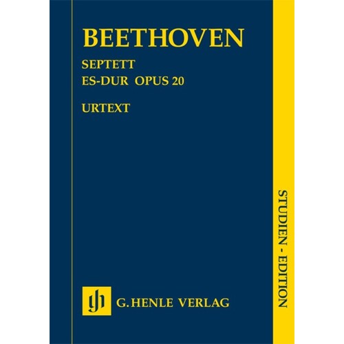 Septet Op 20 E Flat Study Score Book