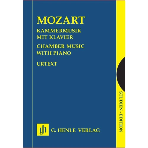Chamber Music with Piano Study Scores by Mozart, G. Henle Verlag, 829 Pages