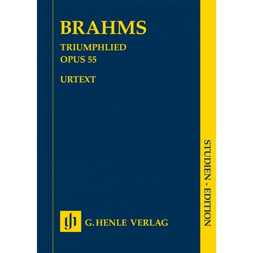 Brahms - Triumphlied Op. 55 Study Score, 176 Pages, Orchestra Edition, G. Henle Verlag