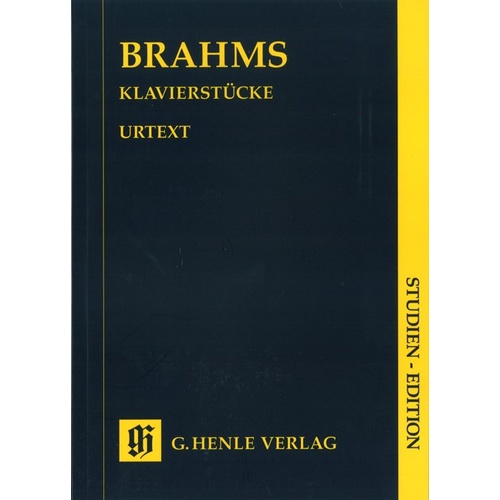 Piano Pieces Complete Urtext by Johannes Brahms - Study Score, G. Henle Verlag, 1 Page