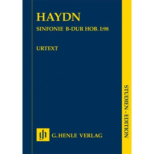 Haydn Symphony B Flat Major Hob I:98 Study Score by G. Henle Verlag