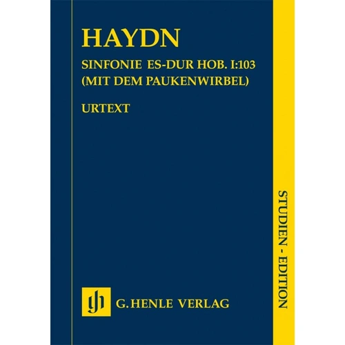 Haydn Symphony E Flat Major Hob I/103 Study Score by G. Henle Verlag