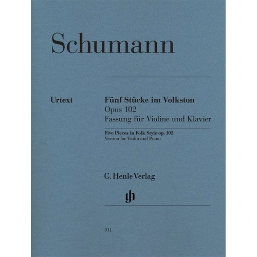 Pieces in Folk Style 5 Op. 102 for Violin and Piano Urtext Edition