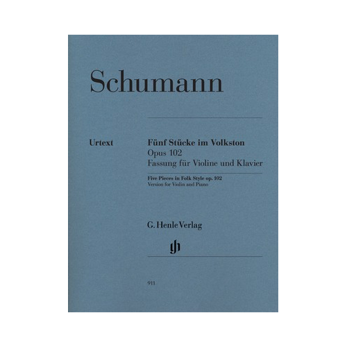 Five Pieces in Folk Style Op 102 for Violin and Piano - Urtext Edition