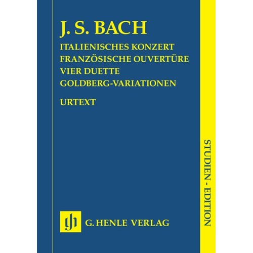 Italian Concerto French Overture Duets 4 Goldber (Music Score) Book