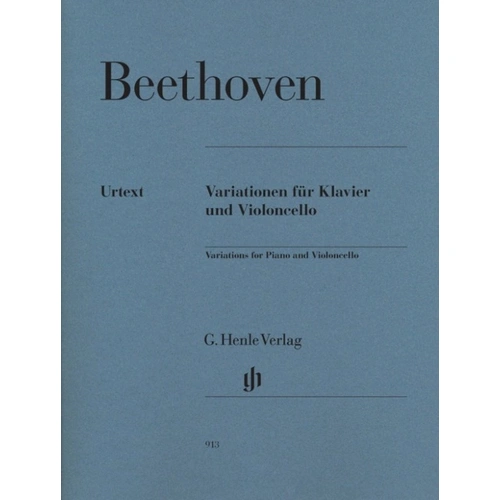 Beethoven Variations for Cello and Piano, Edited by Jens Dufner, G. Henle Verlag, 86 Pages