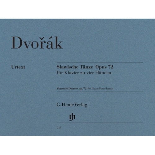 Dvorak - Slavonic Dances Op 72 Piano Duet (Softcover Book)