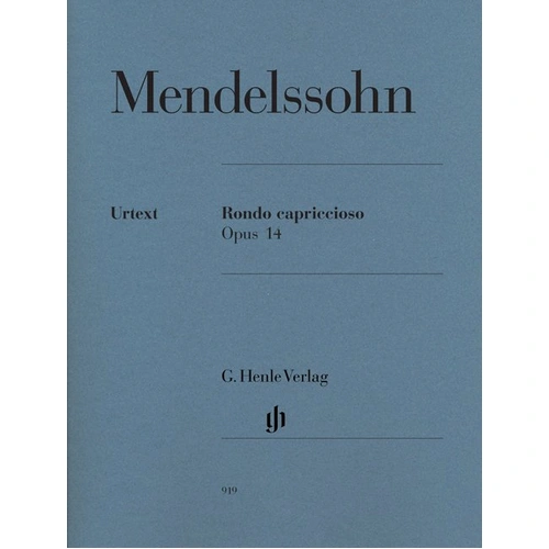 Mendelssohn - Rondo Capriccioso Op. 14 Urtext, Piano Solo Edition