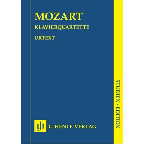 Piano Quartets K478 K493 Study Score Book